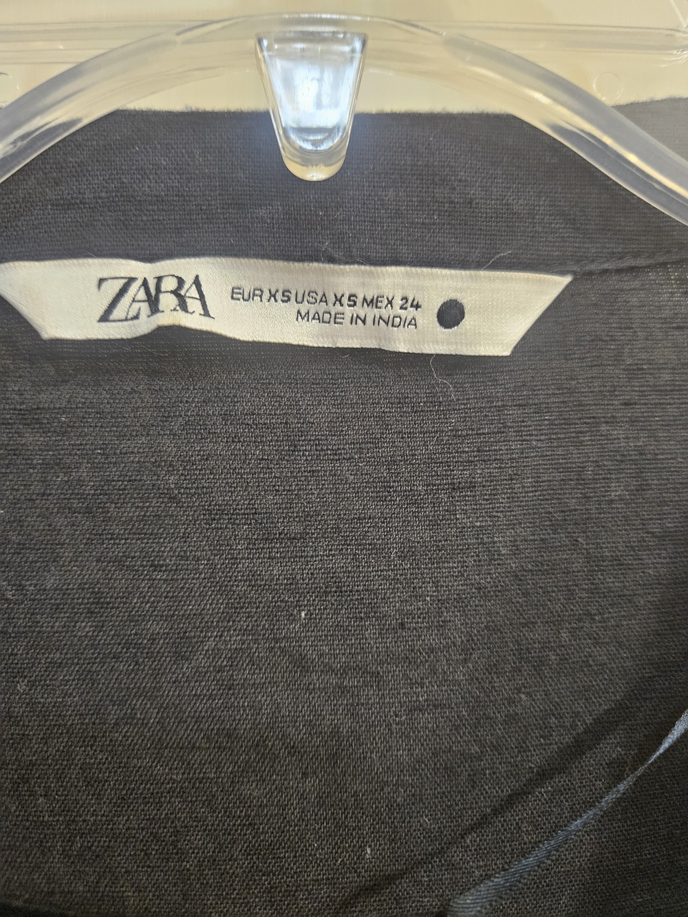 Zara Navy Tunic Dress with Pink and Blue Embroidery Size XS - Picture 6 of 7